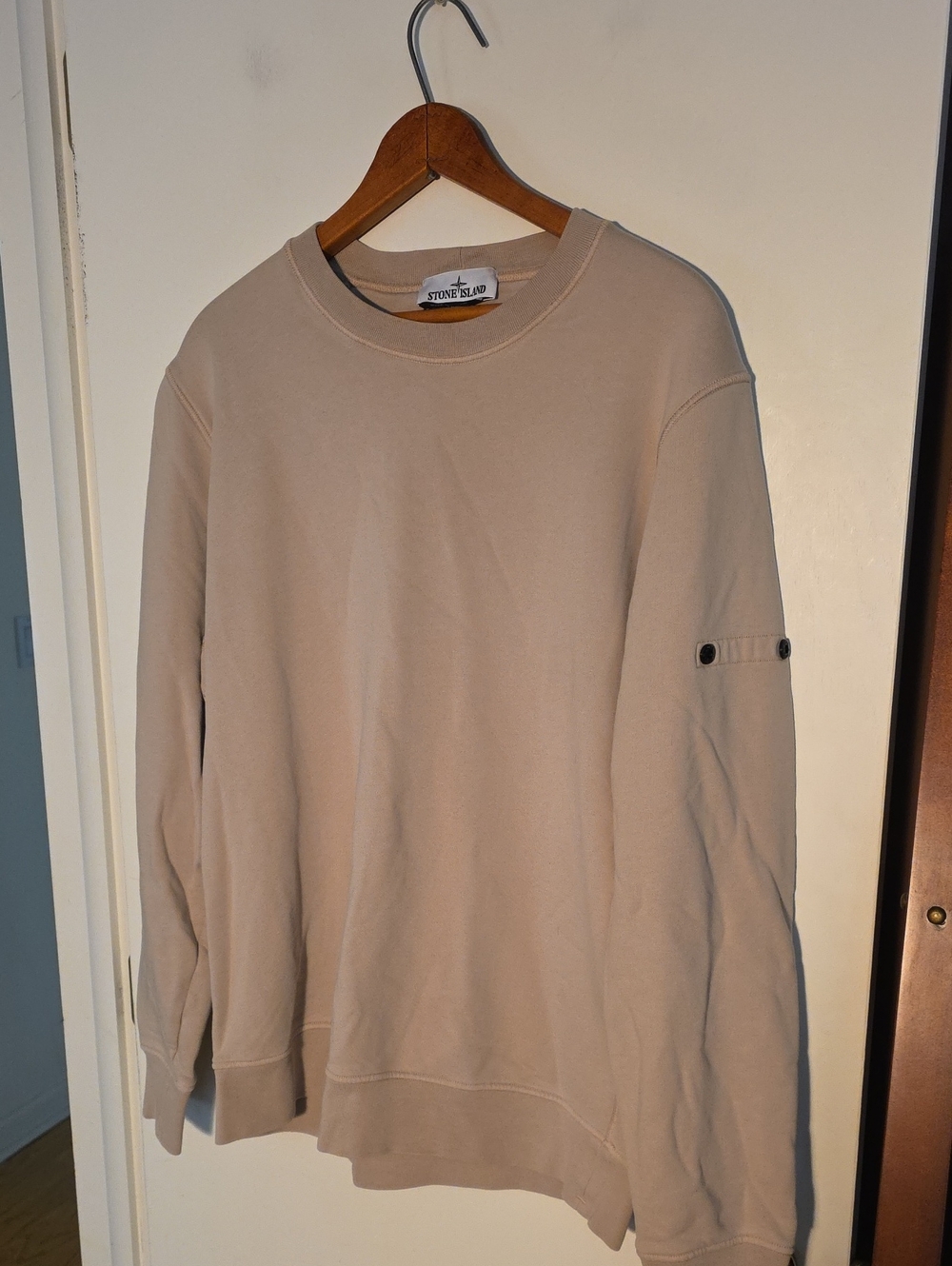Stone Island XL Light Beige Crewneck Sweatshirt Perfect Condition - Picture 5 of 8